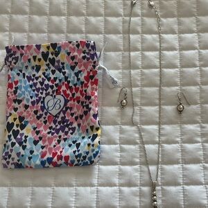 Brighton Jewelry Pretty Tough Stud Necklace and Earring set